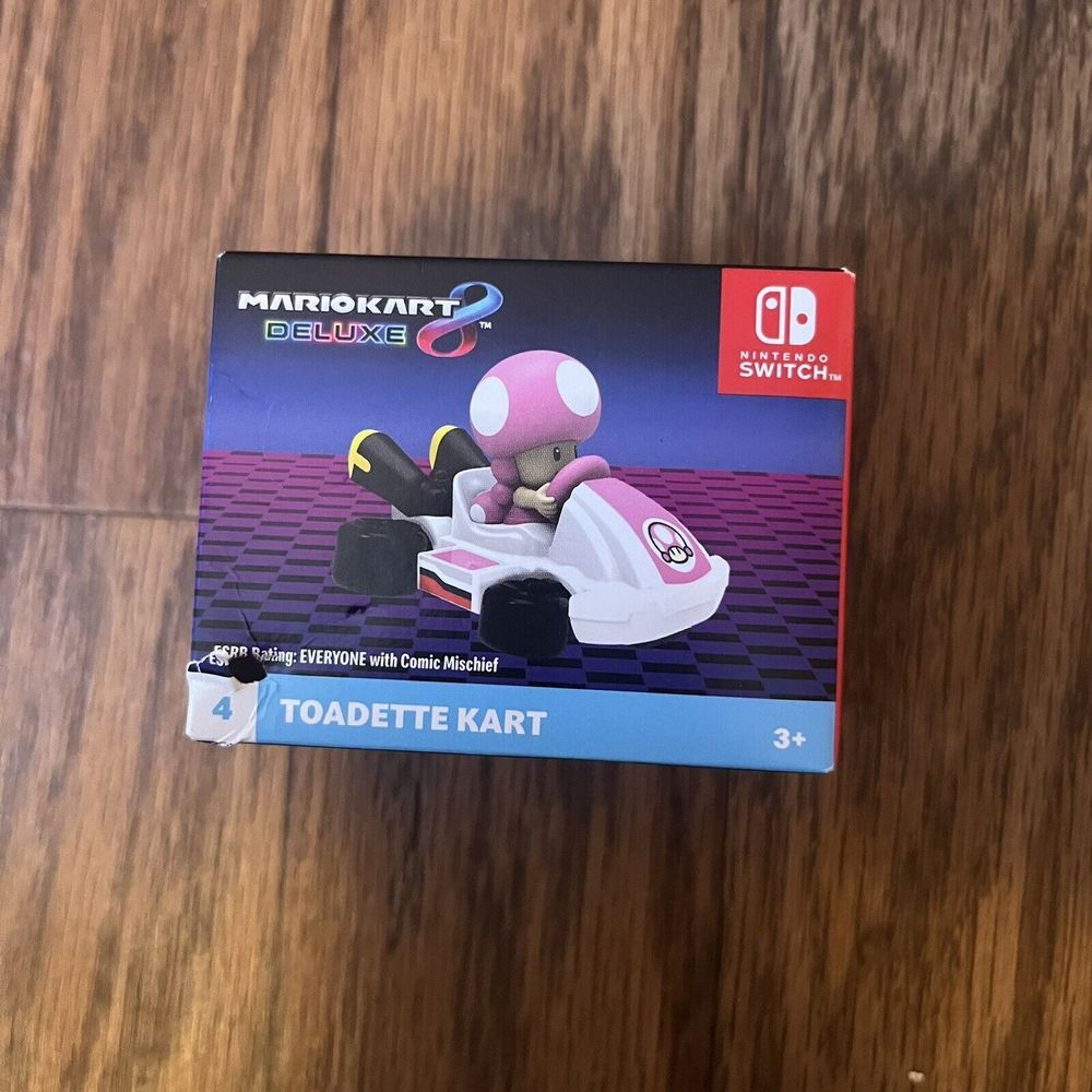 McDonald's Happy Meal 2024 Mario Kart Deluxe #4 Toadette Kart Toy New